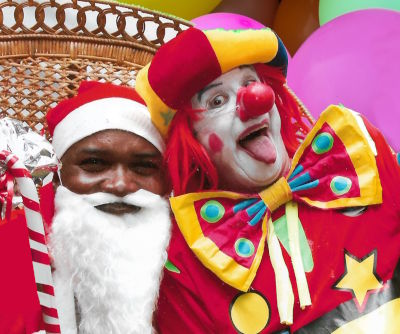 le Clown Roberto et le Père Noël