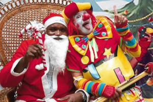 Clown Et pere noel