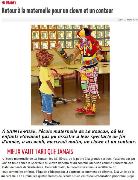 Spectacle du clown Roberto