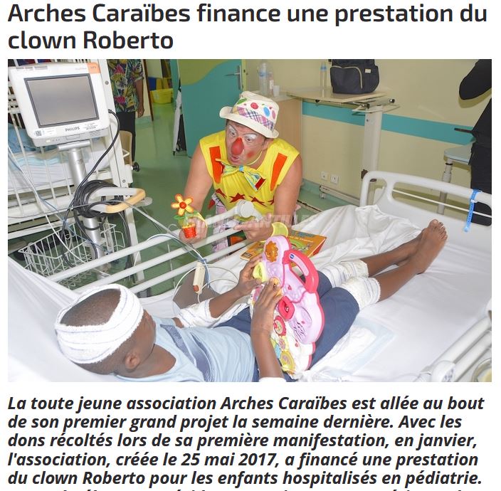 Clown à l'hôpital et Arche caraïbes